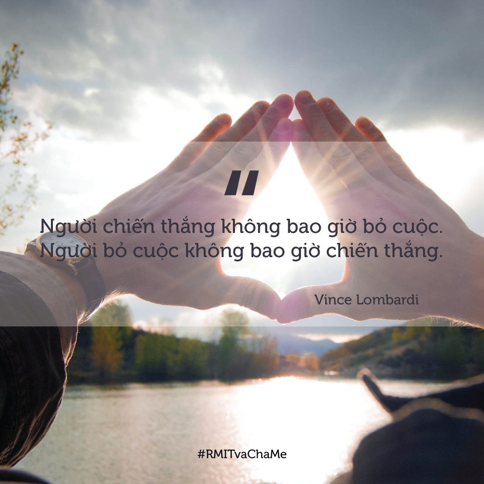 Chiến thắng là không bao giờ bỏ cuộc