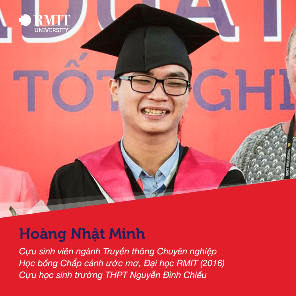 cựu sinh viên ngành truyền thông chuyên nghiệp Hoàng Nhật Minh