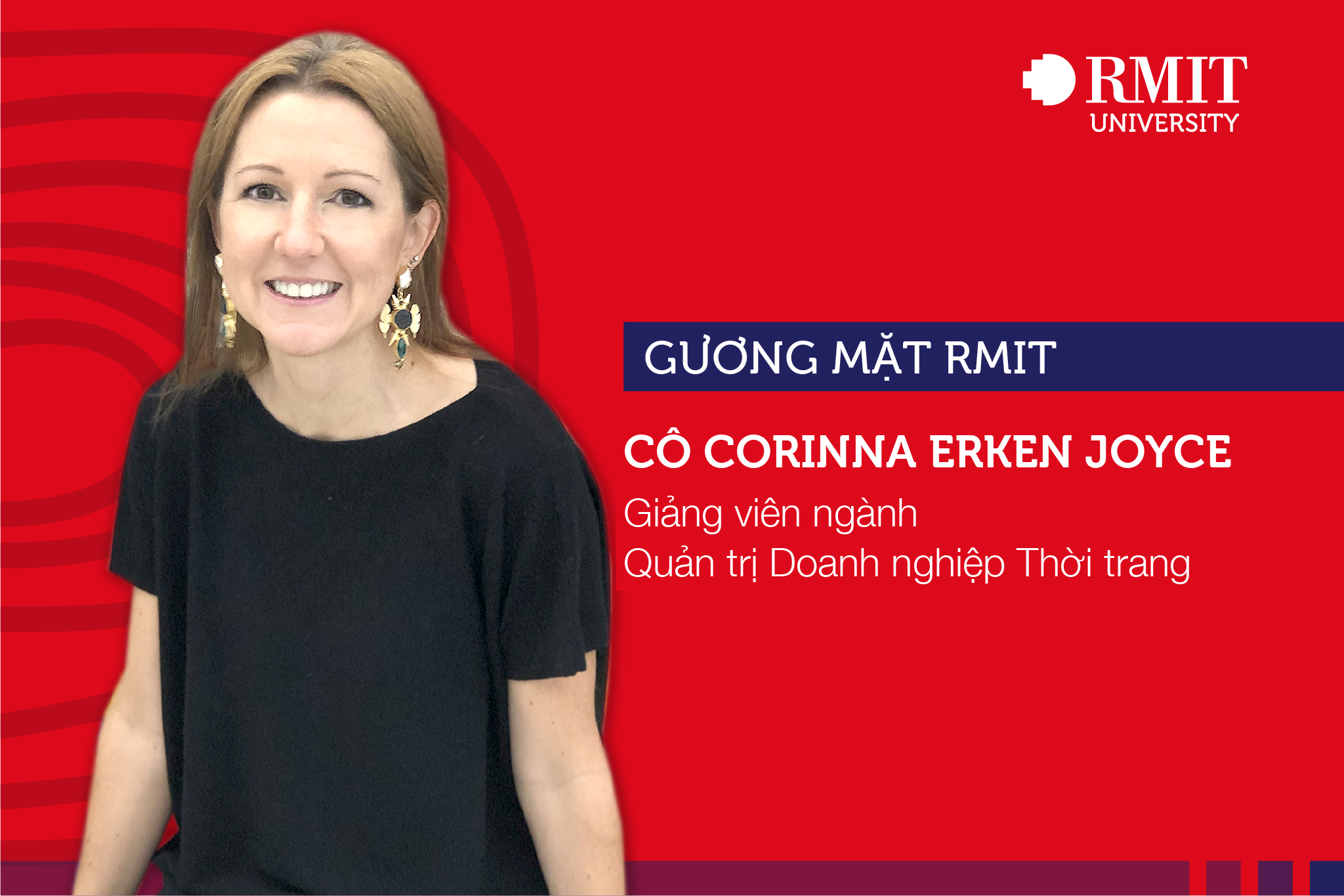 Cô Corinna Erken Joyce - giảng viên ngành Quản trị Doanh nghiệp Thời trang