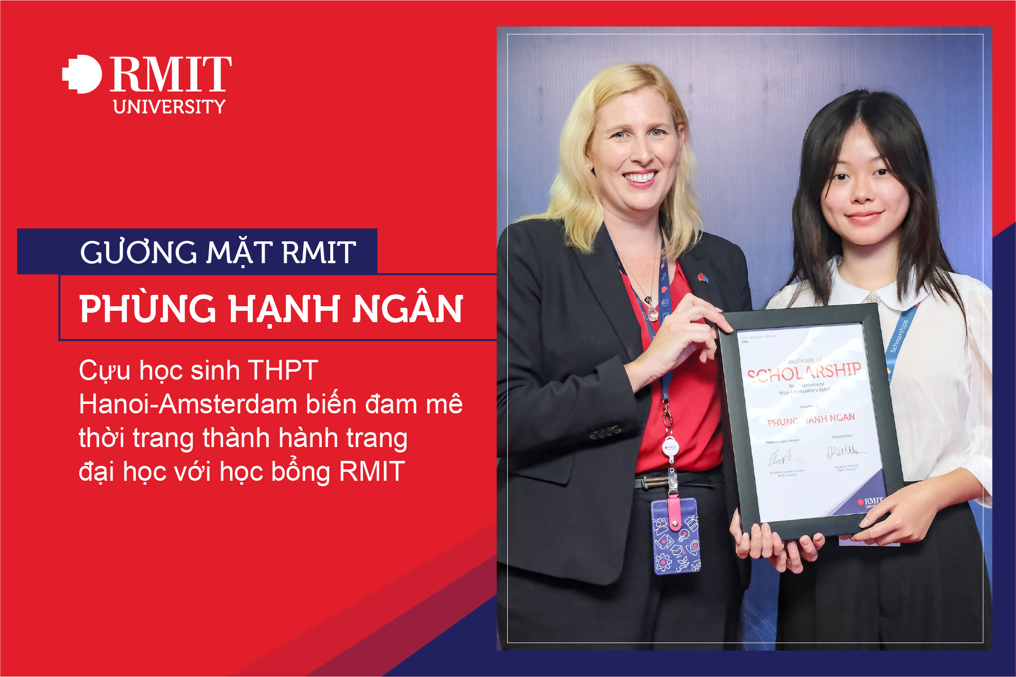[Gương mặt RMIT] Phùng Hạnh Ngân, sinh viên ngành Quản trị Doanh nghiệp Thời trang